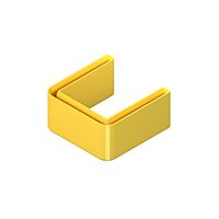 NIEDAX Ochranná krytka na U-profil 50x50mm SKU 5050