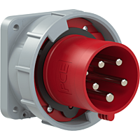 PCE Přívodka 63A/400V vestavná 5-pólová, IP67, přímá, příruba 100x100mm