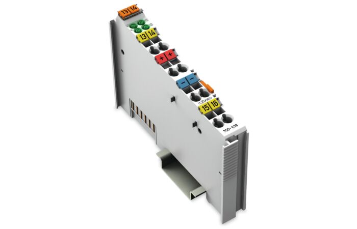 WAGO Modul 750-638 10mA 500Hz 16Bit 2 vzestupné/sestupné čítače šedá