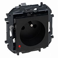 LEGRAND Zásuvka NILOÉ STEP S863531B 2P+T PO, černá, IP20