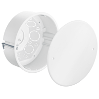 KAISER  Krabice spojovací bezhalogen průměr 120 mm s víkem, hloubka 65 mm, do dutých stěn