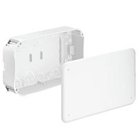 KAISER  Krabice čtvercová spojovací bezhalogen 240x140x72 mm s víkem, do dutých stěn