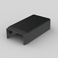 KOPOS Kryt 8921_FB koncový Lhd 20X10 černá