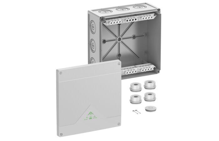 SPELSBERG Krabice Abox 350-35² rozbočovací 252x252x120 IK07 IP55/IP66 šedá
