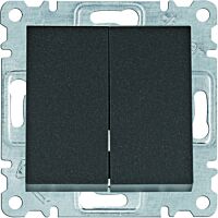 HAGER Spínač LUMINA WL0043 řazení 5 10A 250V sériový IP20 černá mat