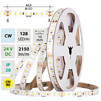 LED pásek SMD2835 CW, 128LED/m, 11,5W/m,