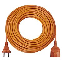 EMOS Přívod dvoužilový pohyblivý  30m / 1 zásuvka / oranžový / PVC / 230 V / 1 mm2