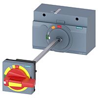 SIEMENS Otočný pohon spojky dveří nouzové vypnutí IEC IP65 s uzamykáním dveří 3VA9467-0FK25