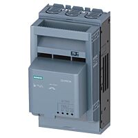 SIEMENS  Pojistkový odpínač velikost 00, 3pól. provedení se signalizací stavu pojistek EFM15, AC 190÷690 V, pro montáž na montážní desku, třmenové svorky  typ 3NP1133-1CA24