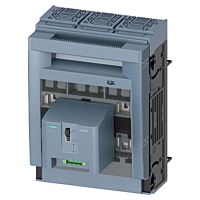 SIEMENS  Pojistkový odpínač velikost 2, 3pól. signal.stavu pojistek MFM, AC 24÷690 V / DC 24÷440 V, pro montáž na přípojnice, rozteč 60mm, šroubové svorky  typ 3NP1153-1BC11