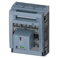 SIEMENS  Pojistkový odpínač velikost 2, 3pól. provedení se signalizací stavu pojistek MFM, AC 24÷690 V / DC 24÷440 V, pro montáž na montážní desku, třmenové svorky  typ 3NP1153-1DA21