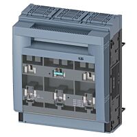 SIEMENS  Pojistkový odpínač velikost 3, 3pól. provedení, pro montáž na přípojnice, rozteč 60mm, třmenové svorky  typ 3NP1163-1BC20