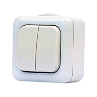 SCAME Spínač AQUALINE č.5 šedý IP44