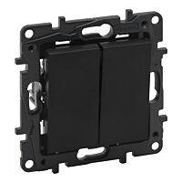 LEGRAND Spínač NILOÉ 863508 č. 6+6 černá