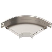 OBO BETTERMANN Oblouk 90°, neděrovaný, kulaté provedení, 60x300, Nerez, materiál 1.4571 A4, 1.4571 bez povrch. úpravy, dodatečně ošetřeno typ RB 90 630 A4