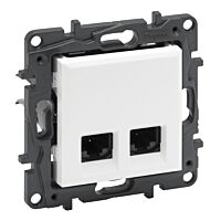 LEGRAND Zásuvka NILOÉ STEP 863164 2xRJ45 C6 bílá
