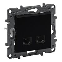 LEGRAND Zásuvka NILOÉ S. 863564 2xRJ45 C6 UTP černá