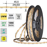 LED pásek COB UWW, 528LED/m, 14W/m, DC 2