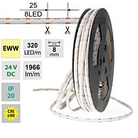 LED pásek COB EWW, 320LED/m, 16,8W/m, DC