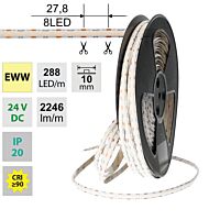 LED pásek COB EWW, 288LED/m, 19,2W/m, DC