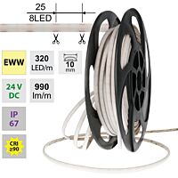 LED pásek Dot-Free EWW, 320LED/m, 10W/m,