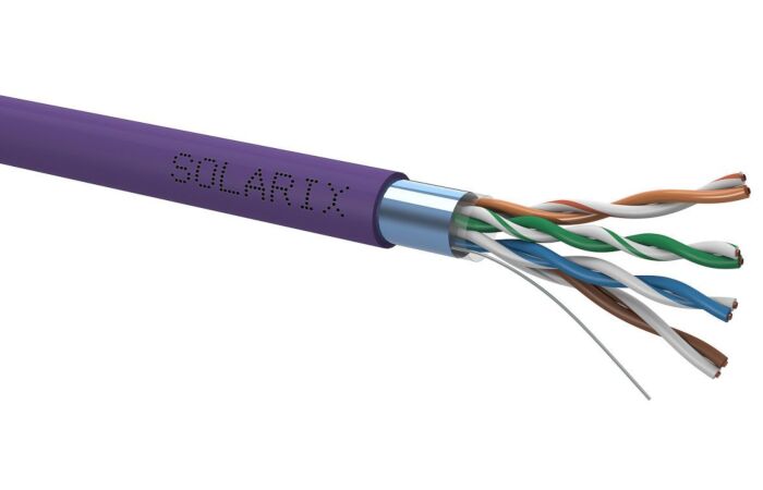 SOLARIX Kabel FTP 4x2x0,5 CAT5E LSOH (balení 305m/box)
