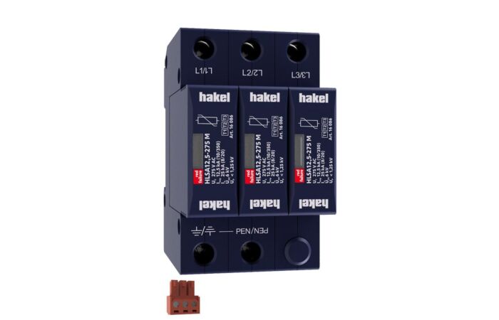 HAKEL Svodič HLSA12,5-275/3+0 M S  230V na DIN lištu 3pól. IP20
