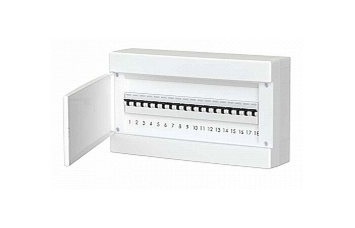 SCAME Skříň DINAMIC 18TE, nástěnná, plné dveře, IP40