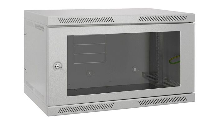 SOLARIX Rozvaděč SENSA 6U 400mm, nástěnný 19", dveře sklo