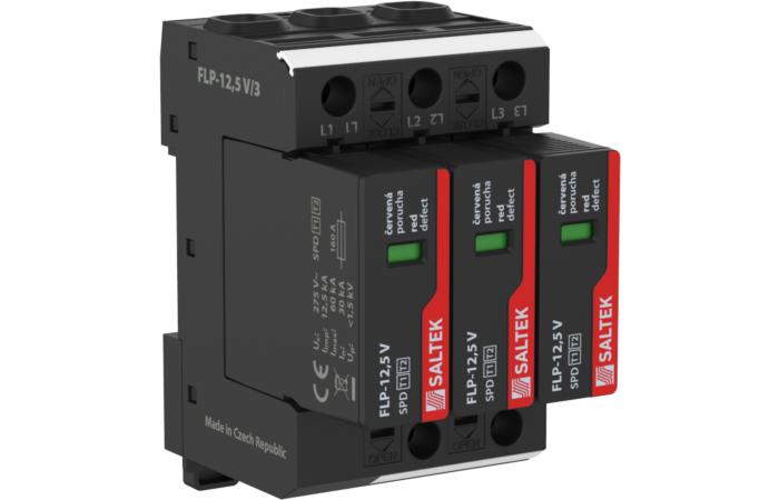 SALTEK Svodič I+II FLP-12,5 V/3 bleskových proudů, varistorový