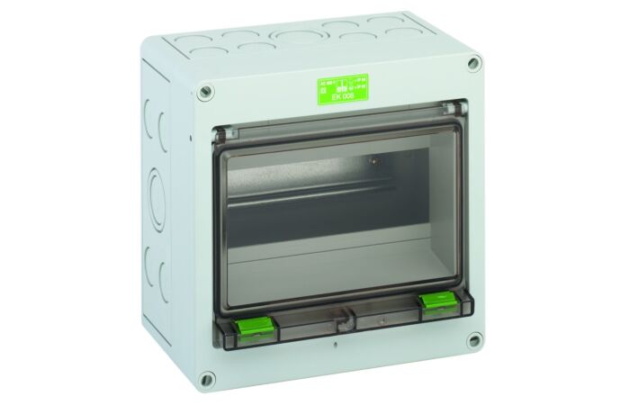 SPELSBERG Skříň EK 012 12TE, na omítku, průhledné dveře, IP65