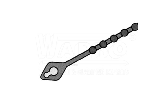 WAPRO Pásek rozdělávací kuličkový 150mm přírodní (100ks)