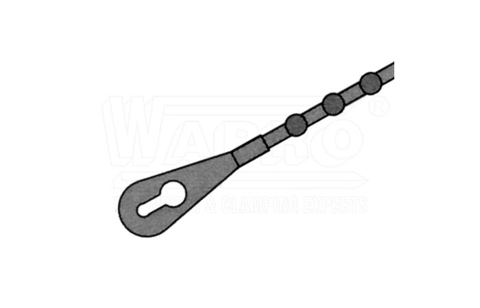 WAPRO Pásek rozdělávací kuličkový 226mm přírodní (100ks)