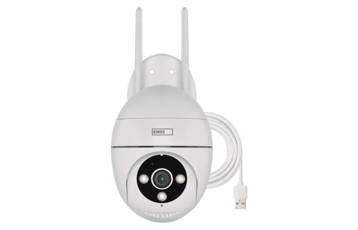 EMOS GoSmart Venkovní otočná kamera IP-800 WASP s Wi-Fi, bílá