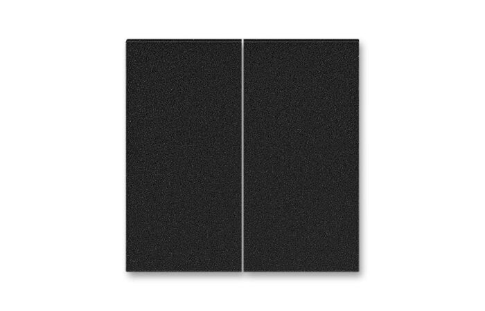 ABB Kryt LEVIT 6221H-A01010 63 dělený pro smart switch; onyx
