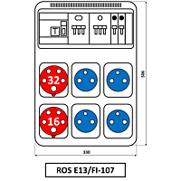 Rozvaděč ROS-E13/FI-107