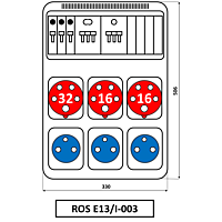 Skříň SEZ ROS-E13/I-003 zásuvková