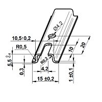 ELEKTRO BEČOV Lišta TS 15x600 mm (svazek5 ks)