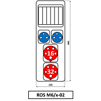 Skříň SEZ ROS-M6/X-02 zásuvková