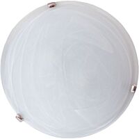 RABALUX Svítidlo ALABASTRO 2x60W E27 IP20 bílé alabastrové sklo/chromé úchyty