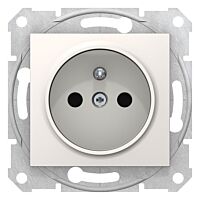 SCHNEIDER Zásuvka Sedna 2P+PE s děts. clon. cream