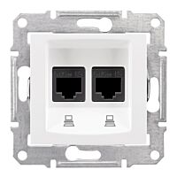 SCHNEIDER Zásuvka Sedna dat.1xRJ45 kat.6 STP polar
