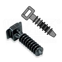 WAPRO Příchytka CH-5 pro vázací pásky černá (100ks)