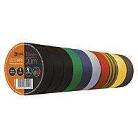 EMOS Sada izolačních pásek 19mm/20m PVC MIX 10ks