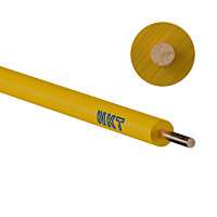 Kabel H05V-U 1 žlutý (CY)