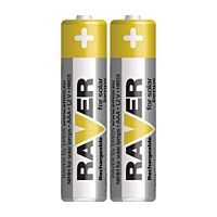 RAVER Baterie mikrotužková nabíjecí SOLAR NiMH 400 mAh HR03 1,2V AAA blistr 2ks