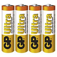 GP Baterie tužková ALKALINE ULTRA LR6 1,5V AA blistr  4ks