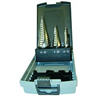 PROTEC Sada PSTBS stupňovitých vrtáků 4-12, 4-20, 6-30