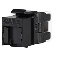SOLARIX Keystone (zásuvka) RJ45 Cat.6 UTP-BK rychlozařezávací