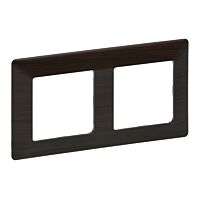 LEGRAND Rámeček VALENA LIFE 754172 dvojnásobný dřevo tmavé